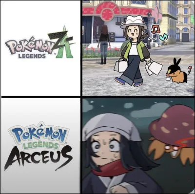 Quelle mécanique de jeu déjà présente dans Légendes Pokémon Arceus a été reprise ?