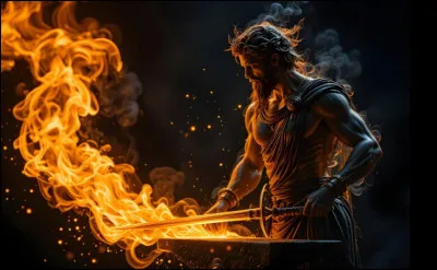 Quel dieu grec est associé au feu et à la forge ?
