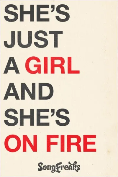 Qui chante ''Girl on Fire'' ?