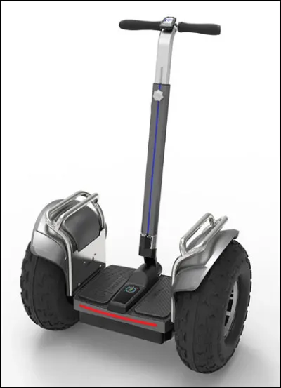 Quel est le nom de ce véhicule électrique monoplace à 2 roues parallèles ?