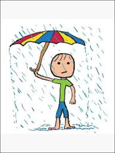 Il pleut, il pleut bergère...dans le langage familier ou argotique vous devez sortir votre :