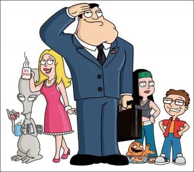 Quel est le nom de famille des personnages principaux de l'mission American Dad ?