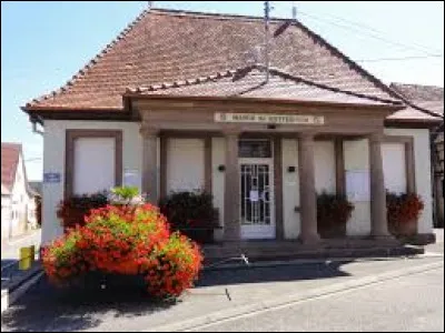 Village de l'arrondissement de Saverne, Gottesheim se situe dans le département ...