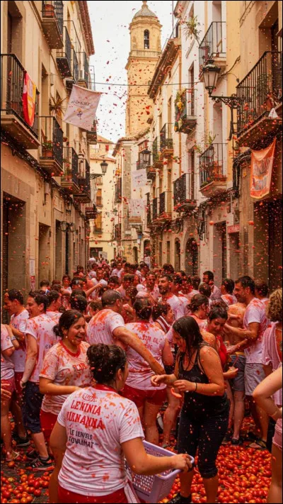 Quelle ville espagnole accueille la fête de la Tomatina ?