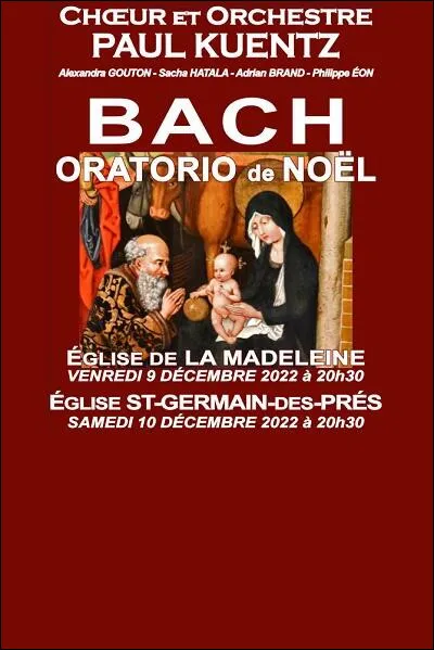 Quelle est l'année de composition de "L'Oratorio de Noël" par Jean-Sébastien Bach ?