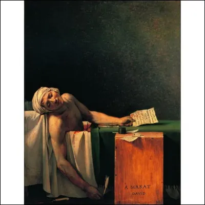 Quel peintre est l'auteur de ''La Mort de Marat'' ?