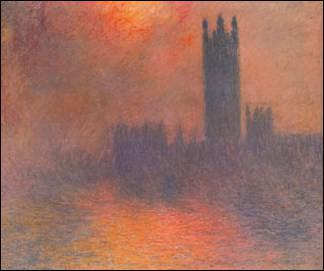 Quel peintre a ralis 'Londres, troue de soleil dans le brouillard' ?