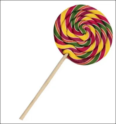 Quel est le nom de la confiserie fixée au bout d'un bâtonnet ?