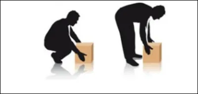 Question 1 : Quelle est la meilleure position pour soulever une charge ?