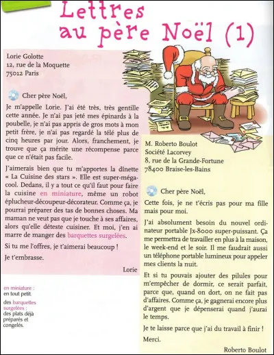 Qui est l'interprète de la chanson de Noël "Lettre au père Noël" ?