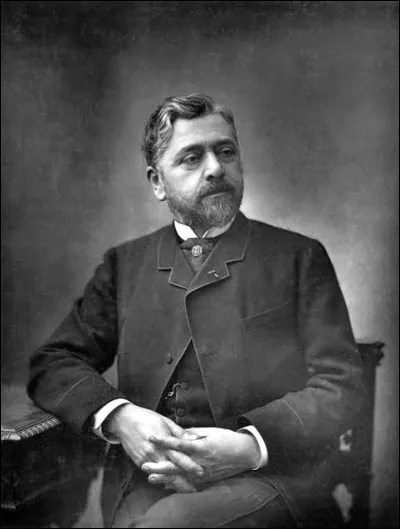 Qui est l'homme ci-dessus devenu c&eacute;l&egrave;bre gr&acirc;ce &agrave; son oeuvre pr&eacute;sent&eacute;e &agrave; l'Exposition universelle de Paris en 1889 ?