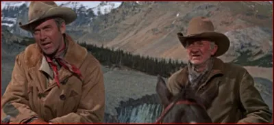 L'acteur &agrave; droite sur la photo, c&eacute;l&egrave;bre pour ses seconds r&ocirc;les dans les westerns, partage le haut de l'affiche avec James Stewart. Quel est son nom ?