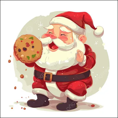 Que consomme le Père Noël sur l'image ?