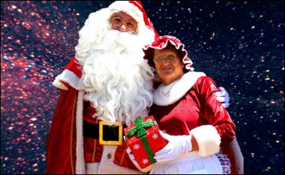 À qui le Père Noël est-il associé sur cette image ?