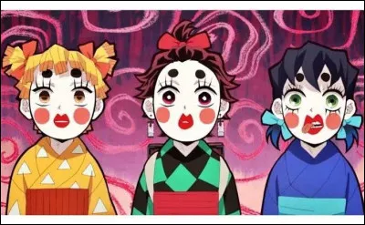 Quel sont les faux noms de Tanjiro, Inosuke et Zenitsu pendant leur infiltration au quartier des plaisirs ?