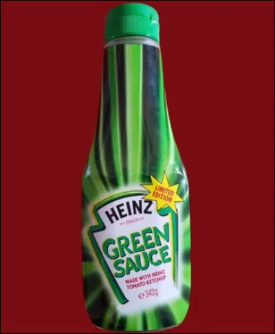 Avec quel ingr&eacute;dient &eacute;tait aromatis&eacute; le ketchup vert de chez Heinz en 2000, abandonn&eacute; depuis ?