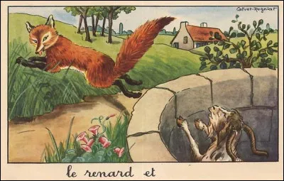 Voici la r&eacute;compense supr&ecirc;me gagn&eacute;e avec les bons points ! C'est une image des fables de La Fontaine. Laquelle ?