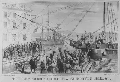Novembre 1773 > 6 navires anglais abordent les c&ocirc;tes am&eacute;ricaines : 3 sont retenus &agrave; Boston. Les autres, un dans chaque ville de New-York, Philadelphie et ... [Quel port am&eacute;ricain ?] , retournent en Angleterre sans avoir pu d&eacute;charger.