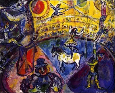 Et pour clore ce th&egrave;me passionnant. &Agrave; l'image de cette huile sur toile du peintre Marc Chagall qui capture la joie et l'&eacute;nergie d'une sc&egrave;ne circassienne aux couleurs rayonnantes...Qui a dit "le cirque est l'&eacute;cole des r&ecirc;ves " ?