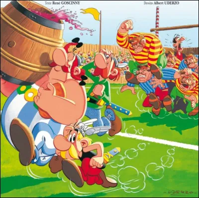 Dans quel pays, Ast&eacute;rix et Ob&eacute;lix transforment l'essai ?
