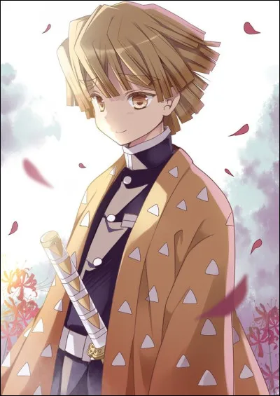 Il a ador&eacute; ce que tu lui as pris ! Maintenant, il fait bient&ocirc;t nuit et il commence &agrave; faire froid, mais tu n�as pas pris de manteau !Zenitsu enl&egrave;ve le sien pour te le mettre sur tes &eacute;paules.