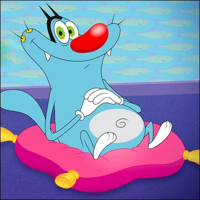 De quelle s&eacute;rie provient ce petit chat bleu ?