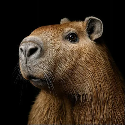 De quelle couleur est ce capybara ?