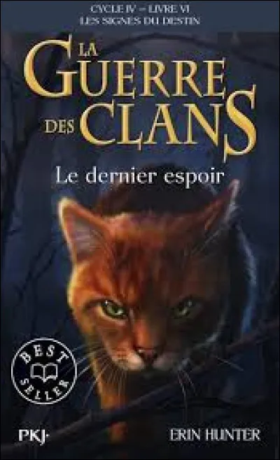 Enfin, qui est le chat sur la couverture du livre "Le dernier espoir" ?