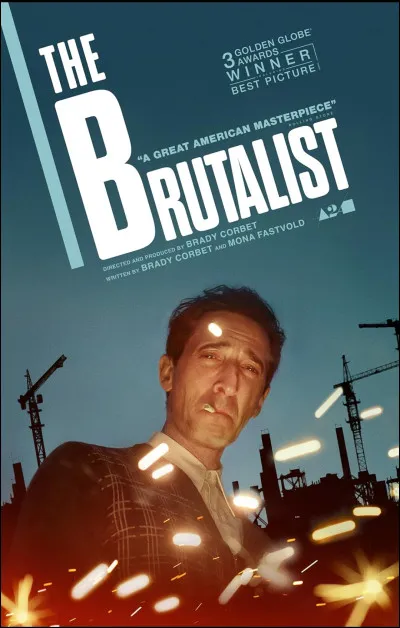 "The Brutalist" a valu &agrave; Adrien Brody l'Oscar du meilleur acteur. Dans ce film de 3h35 il incarne L&aacute;szl&oacute; Toth, un juif revenu d'un camp de concentration, qui &eacute;migre apr&egrave;s la fin de la Seconde Guerre mondiale aux &Eacute;tats-Unis pour conna&icirc;tre son "r&ecirc;ve am&eacute;ricain". Quel art est au coeur de cette oeuvre ?