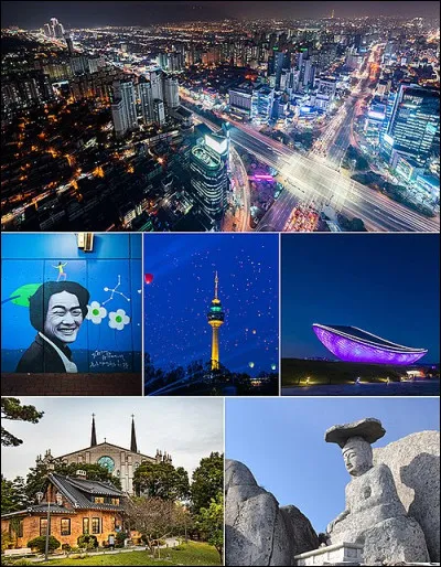 Le p&egrave;re No&euml;l est attendu &agrave; Daegu. Est-ce que tu sais dans quel pays cette ville est situ&eacute;e ?