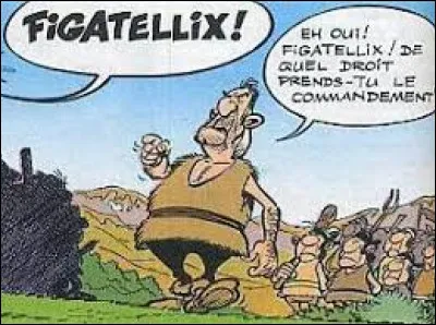 On rend Hommage &agrave; Uderzo et Goscinny. Le souvenir de l'artiste Ren&eacute; Goscinny, d&eacute;c&eacute;d&eacute; en 77, ne p&eacute;rira jamais gr&acirc;ce &agrave; la s&eacute;rie "Ast&eacute;rix" qui demeure &eacute;ternelle. Duquel de ces albums est issue cette image ?