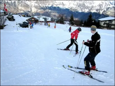 Le chasse-neige est une technique &eacute;l&eacute;mentaire de ski r&eacute;serv&eacute; aux skieurs...