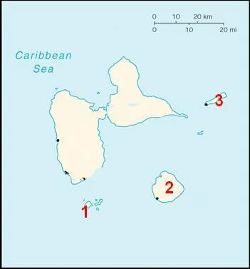 Sur la Guadeloupe , les Saintes sont en :