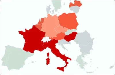 Quel pays n'est pas europ&eacute;en ?