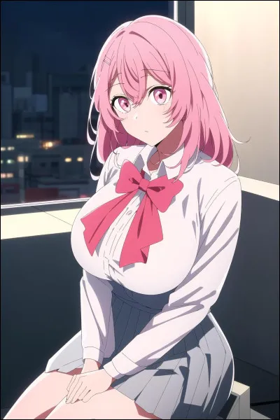 Qui est cette fille aux cheveux roses ?