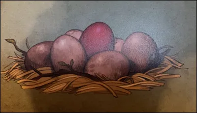 Comment s�appelle la m&egrave;re de l��uf rouge dans l�histoire "L��uf myst&eacute;rieux" ?