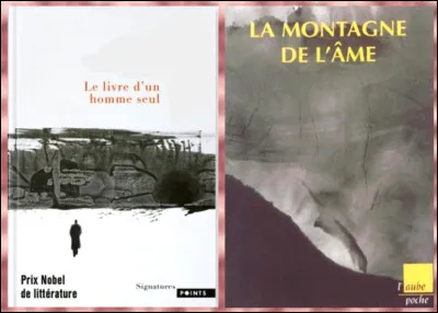 Apr&egrave;s l'obtention du prestigieux prix par G&uuml;nter Grass ("Le Tambour") l'ann&eacute;e pr&eacute;c&eacute;dente, c'est un fran&ccedil;ais qui se voit d&eacute;cerner le Nobel de litt&eacute;rature en 2000. "Le livre d'un homme seul " est l'un de ses romans. De qui s'agit-il ?