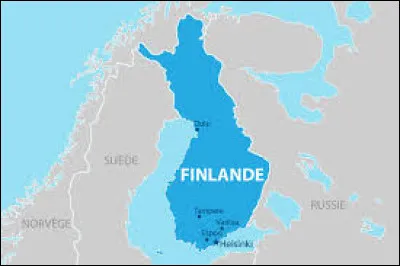 Quelle est la couleur de la croix sur le drapeau de la Finlande ?