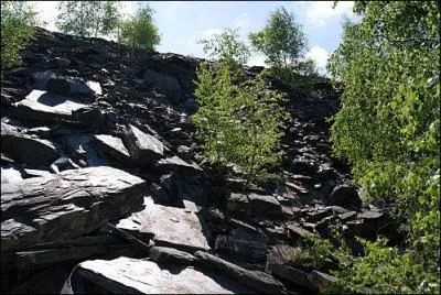 Quelle ville d'Anjou est le centre de production d'une ardoise de grande qualit ?