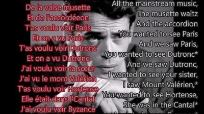 Difficile de faire ce quiz sans &eacute;voquer une chanson du grand Brel. Quel est le titre de cette chanson parue en 1968 ?