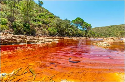 Me voil&agrave; en enfer &agrave; d&eacute;river sur un fleuve de sang. Non je plaisante, il s'agit simplement du R&iacute;o Tinto, un fleuve &agrave; la teinte rouge&acirc;tre due au fer dissous dans ses eaux. O&ugrave; suis-je ?