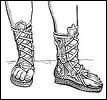 Quelle est cette chaussure portée par les acteurs de tragédie dans l'antiquité gréco-romaine ?