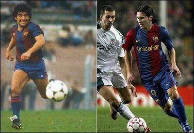 On dmarre avec le meilleur des footballeurs de poche actuels, Lionel Messi. Souvent compar  Maradona, est-il plus grand ou plus petit que celui-ci ?