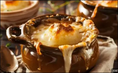 Passons &agrave; la soupe, vite la cassolette d&eacute;borde !Quel est l'ingr&eacute;dient faisant la diff&eacute;rence entre une "soupe &agrave; l'oignon" parisienne et la version traditionnelle, la seule vraie ?