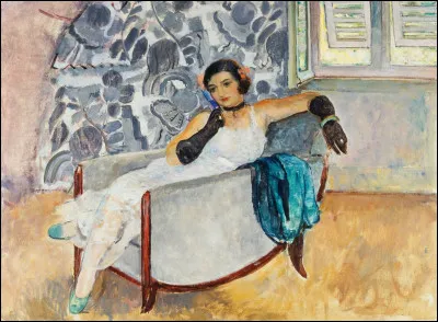 Qui a repr&eacute;sent&eacute; dans ce canap&eacute;, "La Femme aux gants noirs" ?