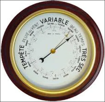 Pour mesurer la pression atmosph&eacute;rique, on utilise un ...