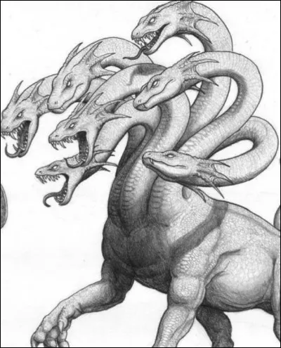 Cette cr&eacute;ature grecque aux multiples t&ecirc;tes de serpent est...