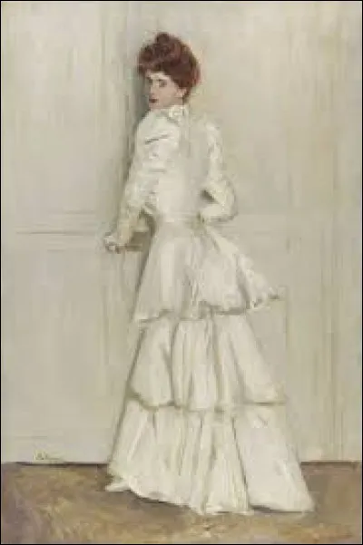 Et on termine ce quiz avec deux peintures impressionnistes. Quel artiste, peu connu du grand public, a fait ici, en 1900, le portrait de son &eacute;pouse Alice en robe blanche ?
