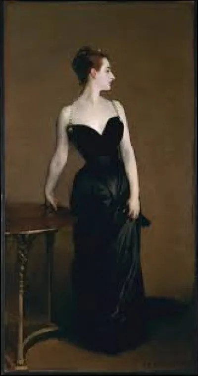 Datant de 1884, ''Madame X'', aussi intitul&eacute;e ''Portrait de Madame X'', est une toile r&eacute;alis&eacute;e par un impressionniste am&eacute;ricain qui se nomme...