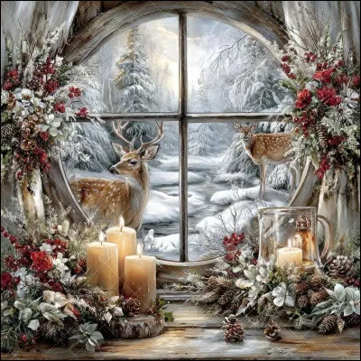 Dans une tr&egrave;s ancienne comptine, ♫ un grand cerf dans la for&ecirc;t regardait par la fen&ecirc;tre... que regardait-il ?